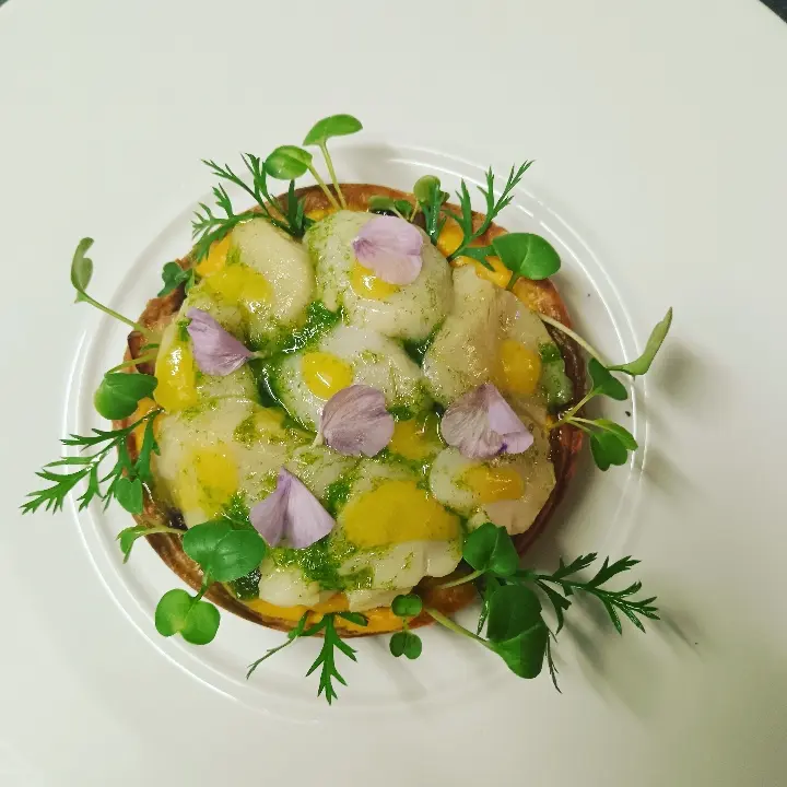 creation thumb for Butternut tartlets, bacon scallops