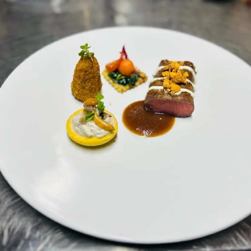 creation thumb for “Au Jus”, Lombetto di agnello alle erbe con fonduta di Piace