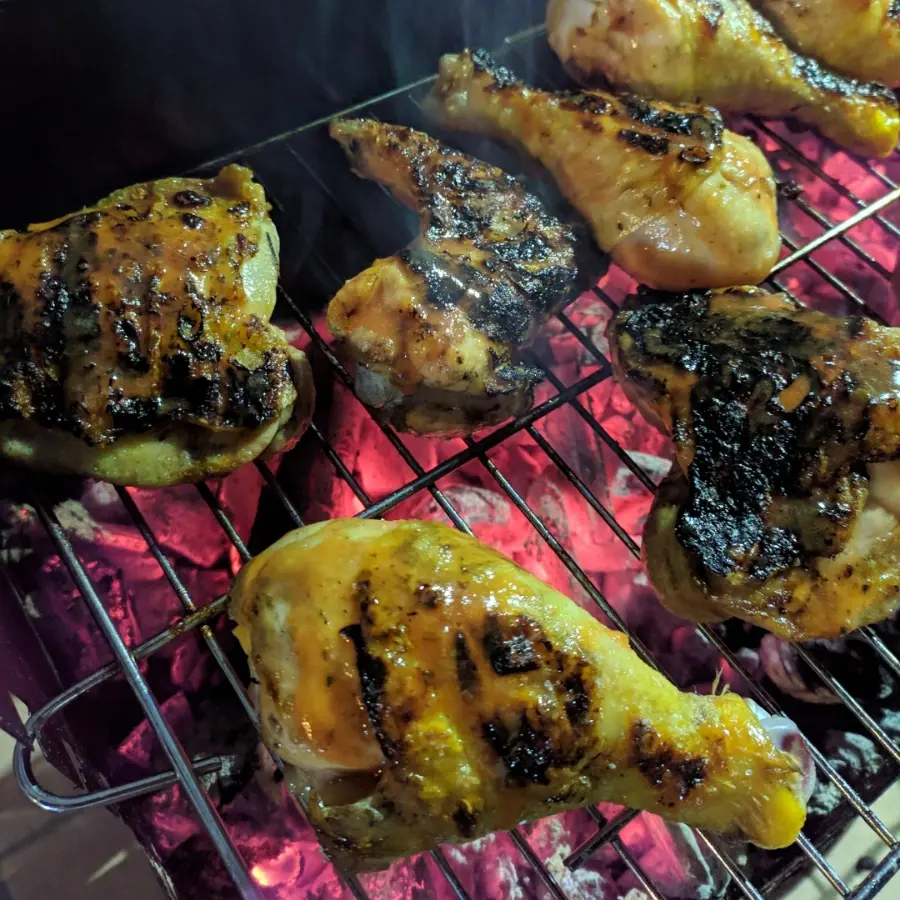 creation thumb for Polletto ruspante con salsa BBQ fatta in casa!