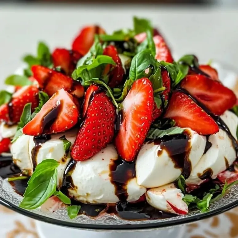 creation thumb for Caprese de fresa balsámica