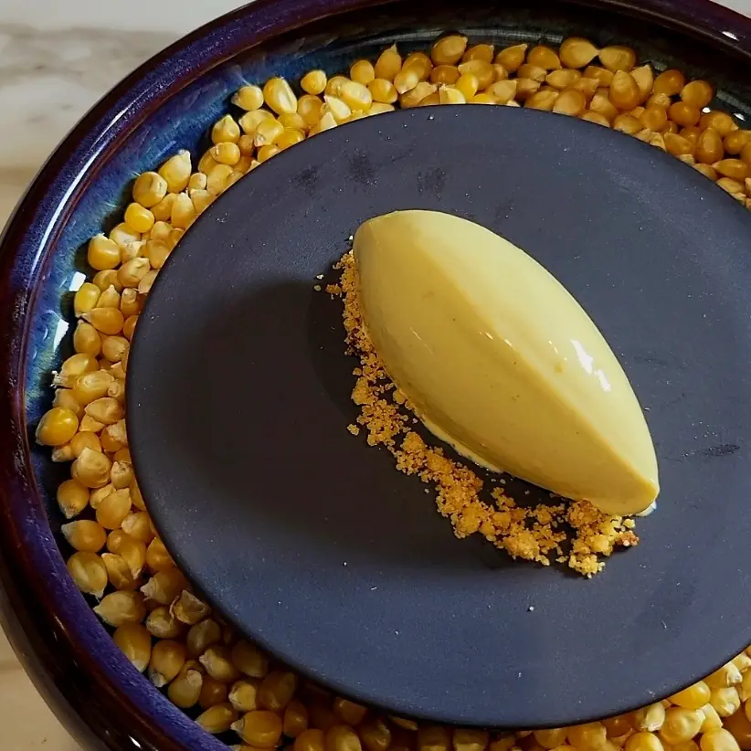 creation thumb for Helado de maíz asado y whisky ahumado🌽🥃
