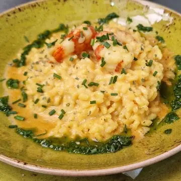 creation thumb for Risotto di gamberi e la sua crema