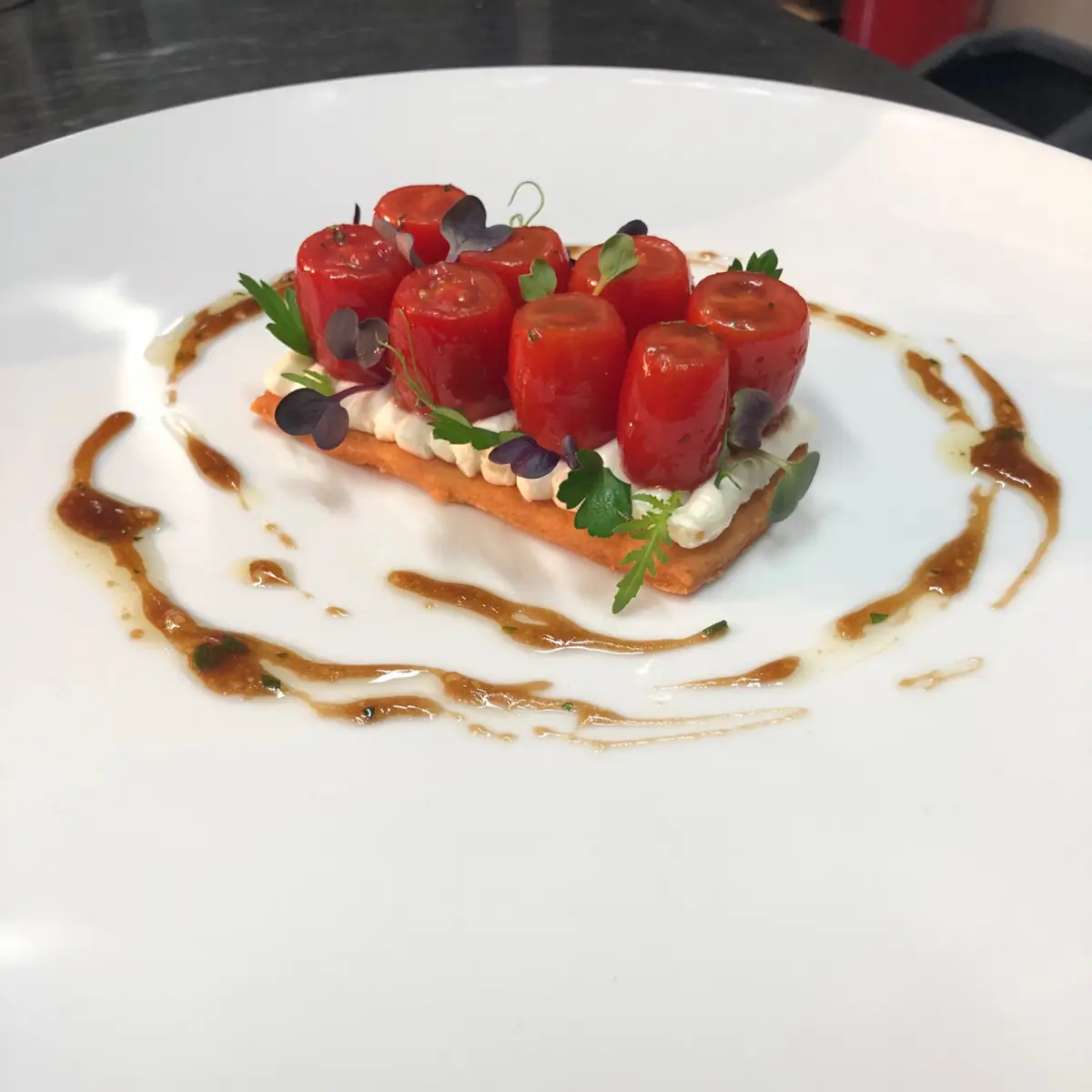 creation thumb for Tart with tomatoes and goat cheese