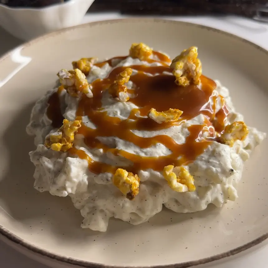 creation thumb for Extra creamy caramel rice pudding