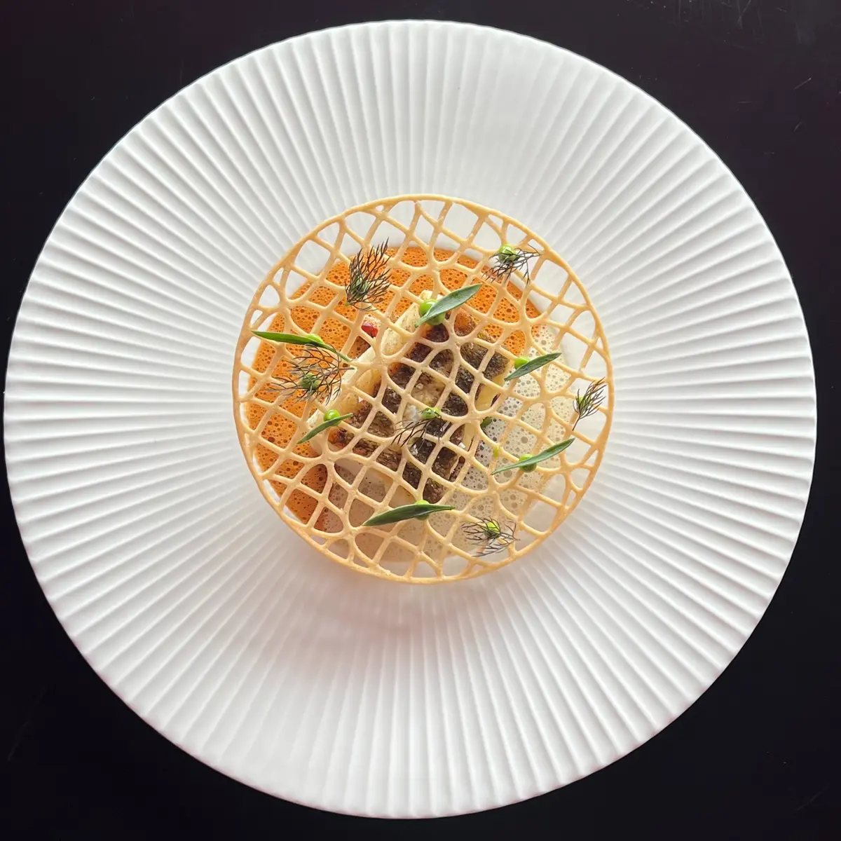 creation thumb for Sandre avec Cassoulet, Dashi Beurre Blanc & Jus de Goulash