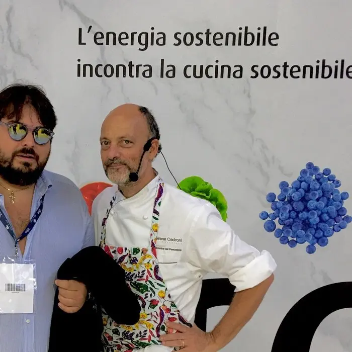creation thumb for @ Salone del Gusto stand Slow Food Marche with 2 Star Michelin Chef Moreno Cedroni