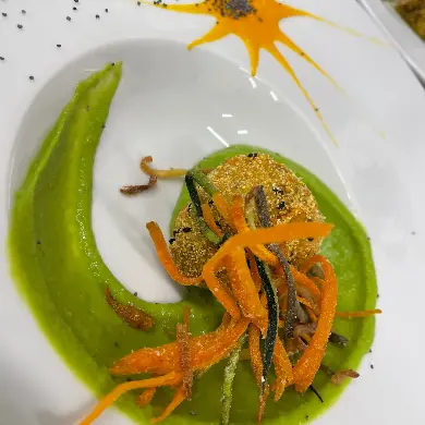 creation thumb for Sphère de pomme de terre farcie au fromage Ragusano et à la truffe