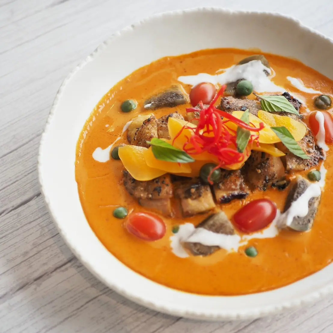 creation thumb for Grilled Chicken Curry with Marian Plum