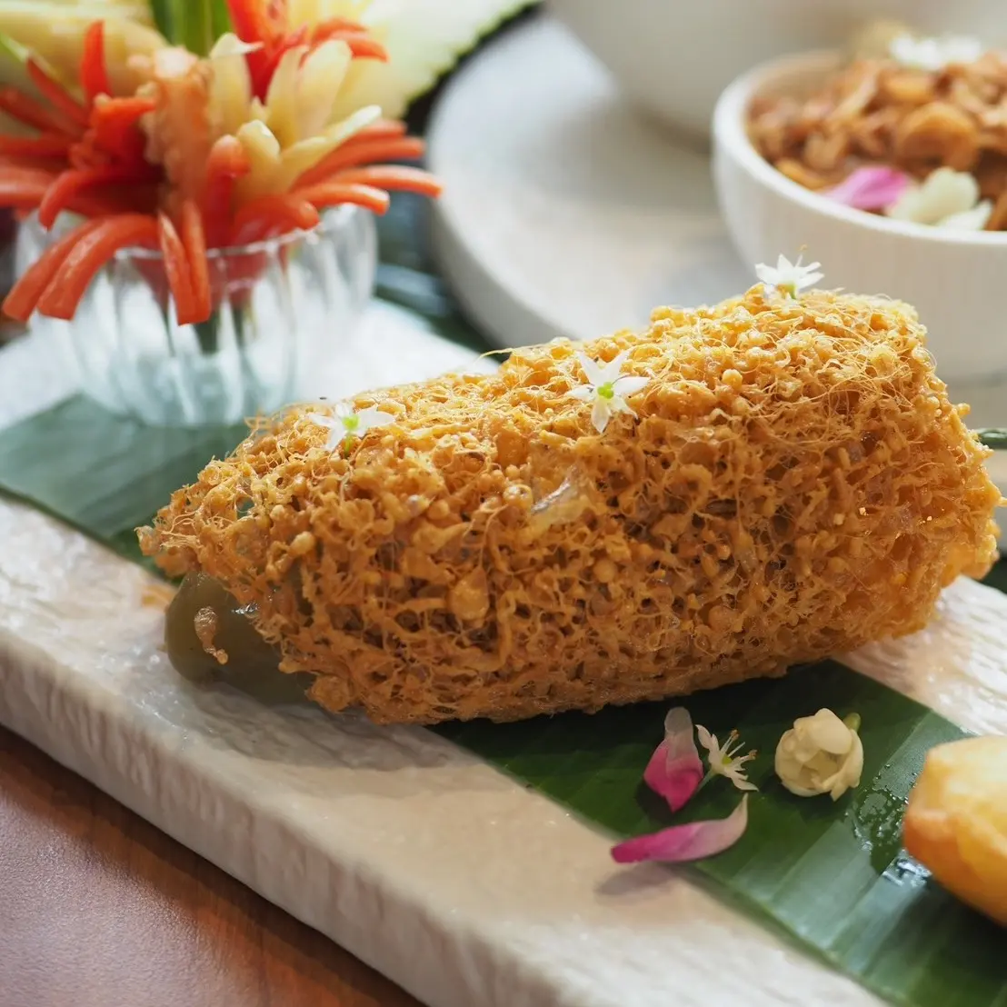creation thumb for Stuffed Bell Peppers, Thai Khao Chae Side Dish