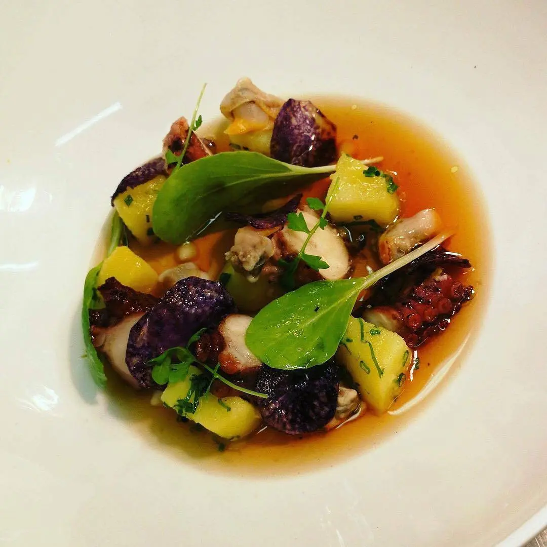creation thumb for Dashi, octopus, cockles, potatoes and lemon