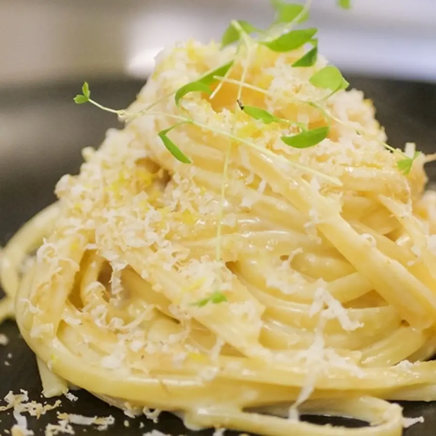 creation thumb for Linguina, lemon and smoked ricotta