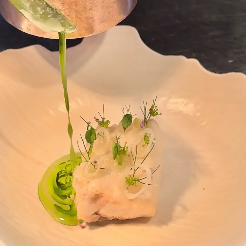 creation thumb for Dill tahini sauce  with dill oil
