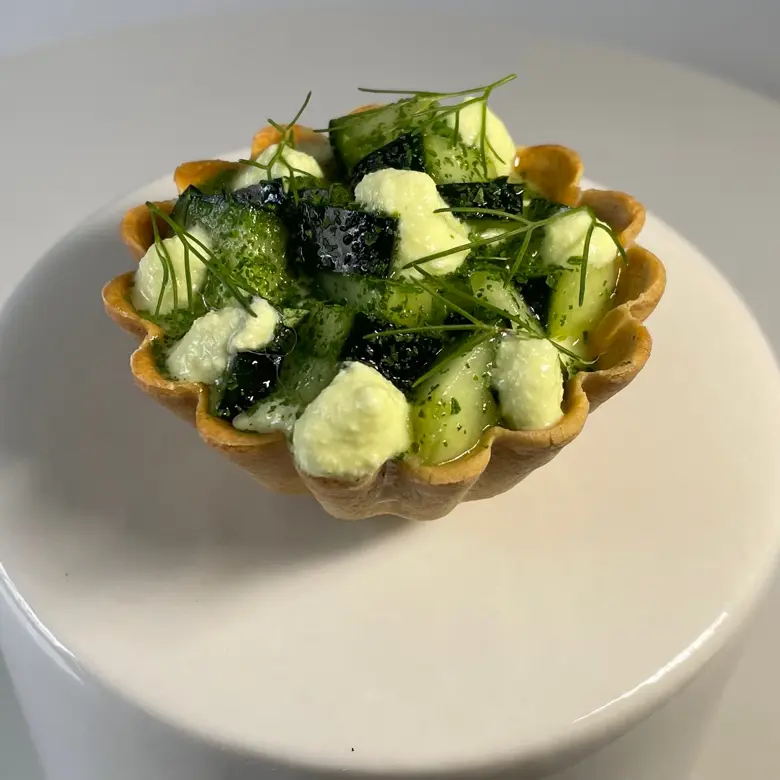 creation thumb for Tartelletta di ricotta, cetrioli e finocchi