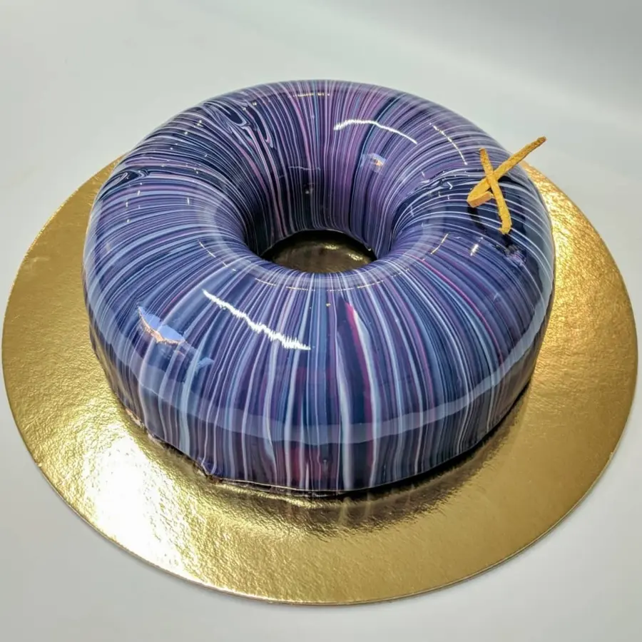 creation thumb for Callebaut milk chocolate & orange entremet mirror glaze