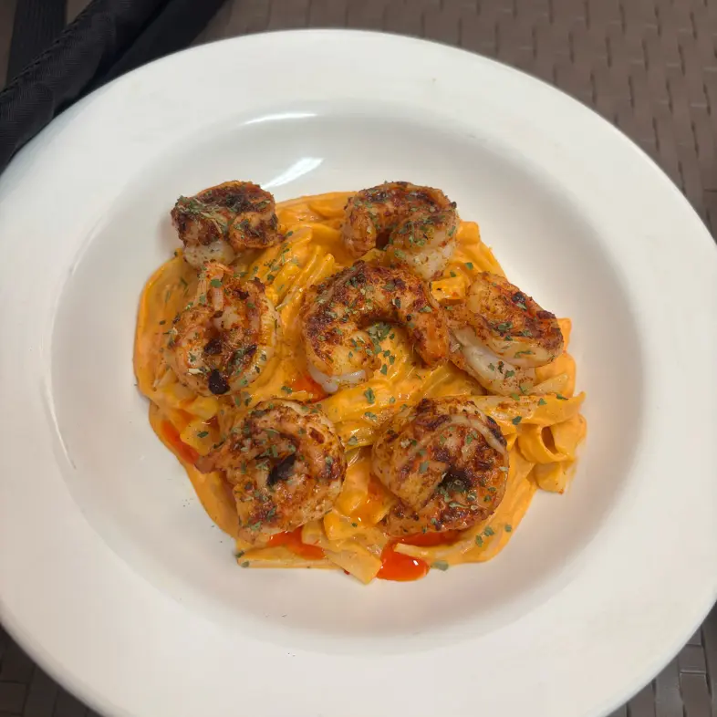 creation thumb for Fettuccine Pasta in Chipotle Sauce with Shrimp