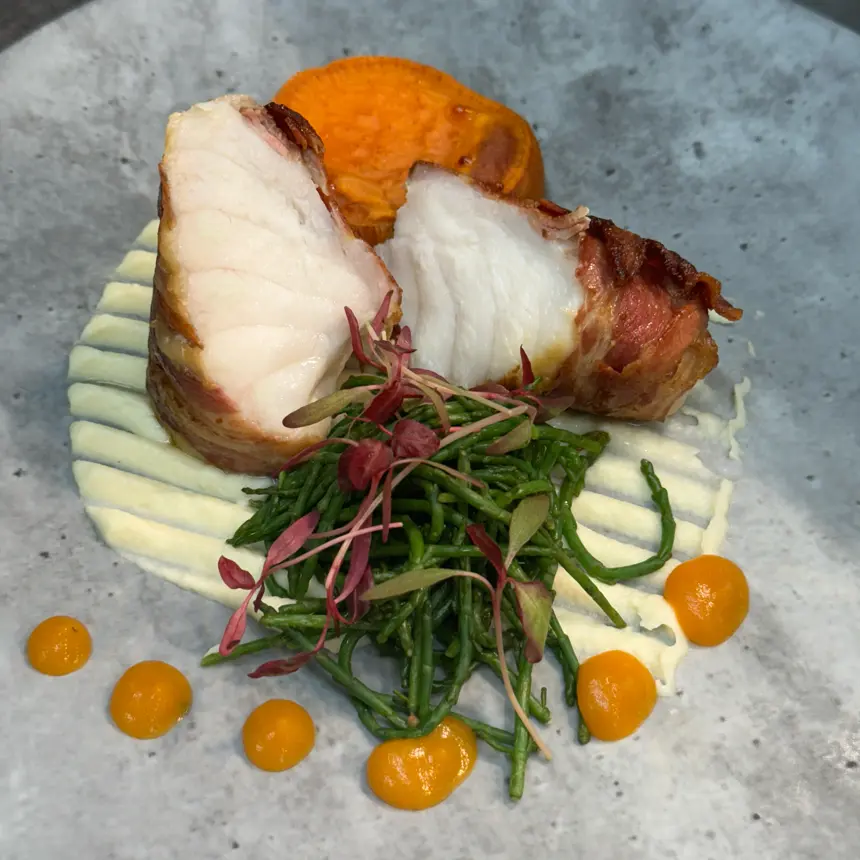 creation thumb for Monkfish wrapped in pancetta