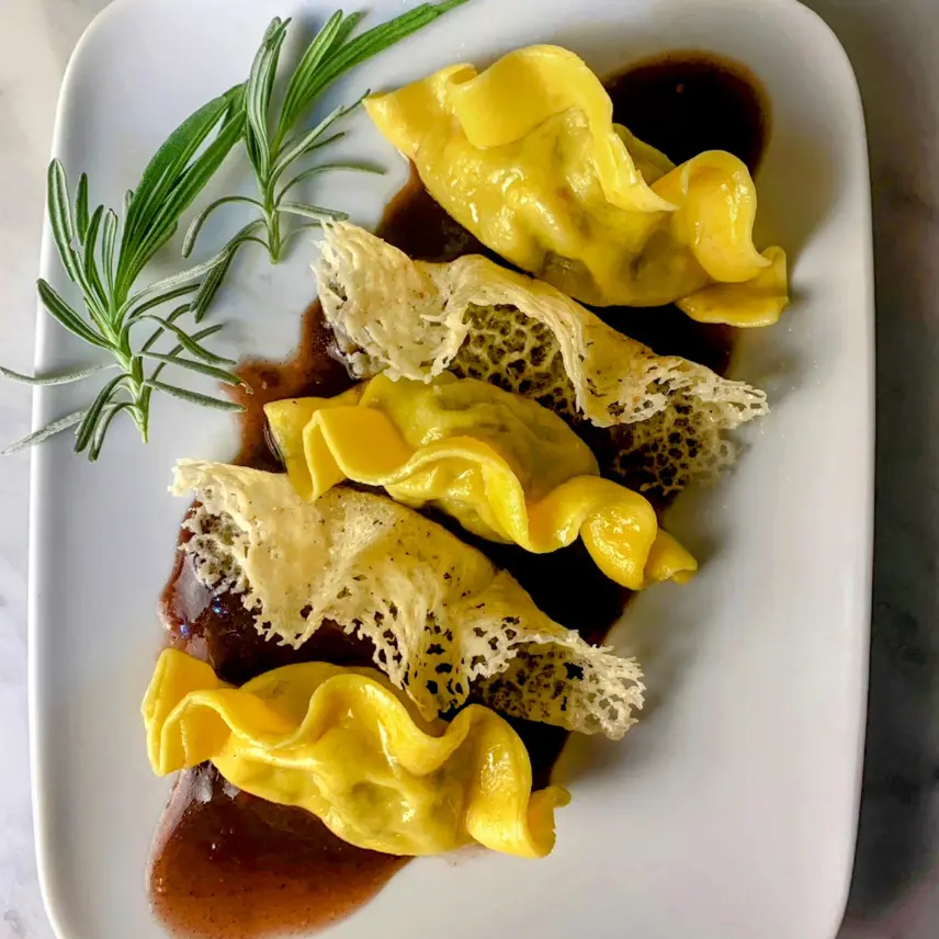 creation thumb for Crest of Rooster with Rosso Conero Braised Beef