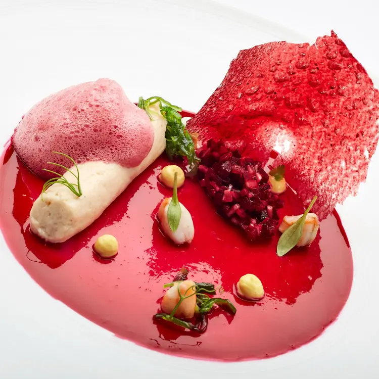 creation thumb for Beetroot, rhubarb and shrimp from Medina del Campo