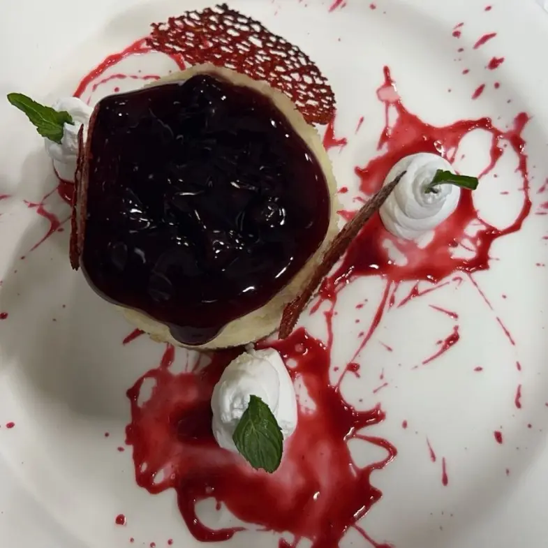 creation thumb for Tarta de queso con frutos azules