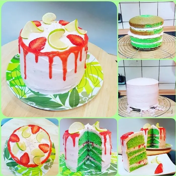 creation thumb for Erdbeer-Limetten Torte