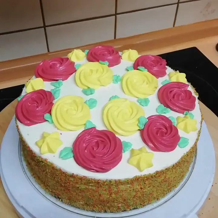 creation thumb for Schachbrettmusterkuchen für Omas 85. Geburtstag