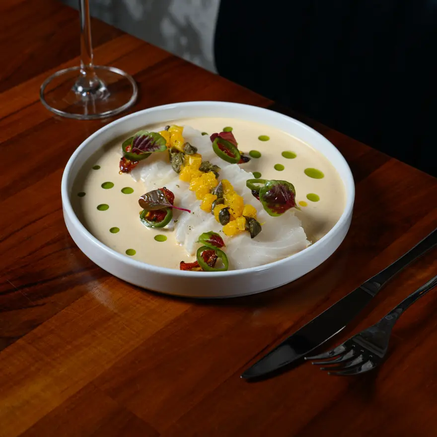 creation thumb for Crudo madai with leche de tigre