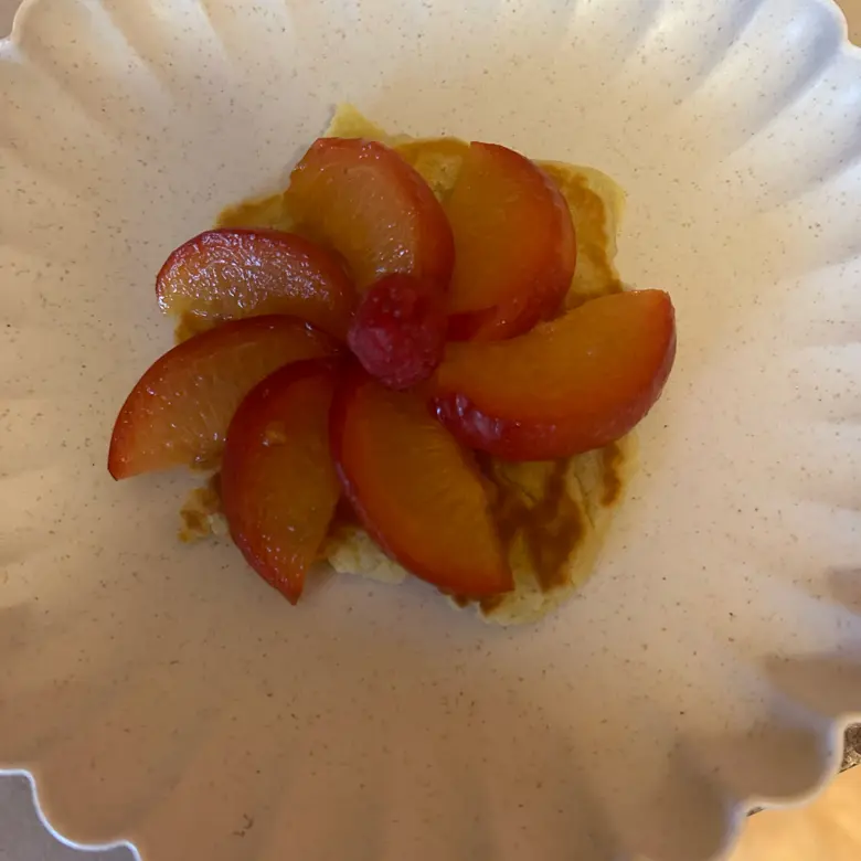 creation thumb for Plum cherry dessert