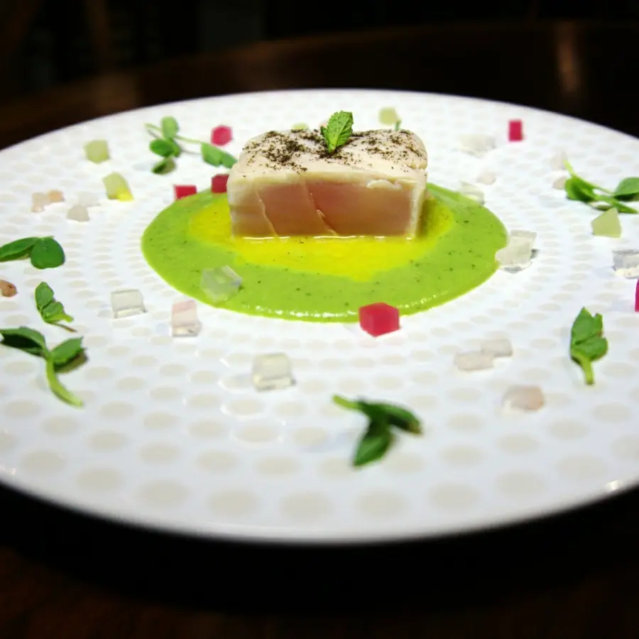 creation thumb for #Swordfish steak with lime marmalade and mint-mango cream