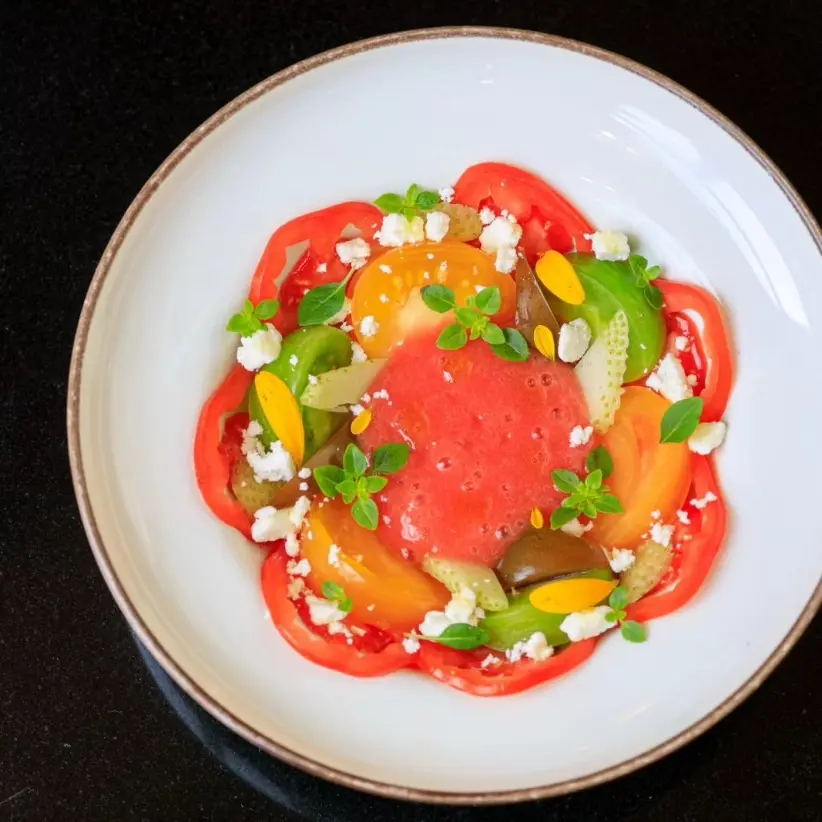 creation thumb for Tomato/strawberry gaspacho