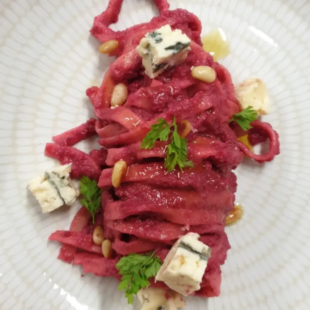 creation thumb for Beetroot linguine