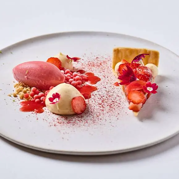 creation thumb for Deconstructed strawberry-tomato tart, Belcanto 