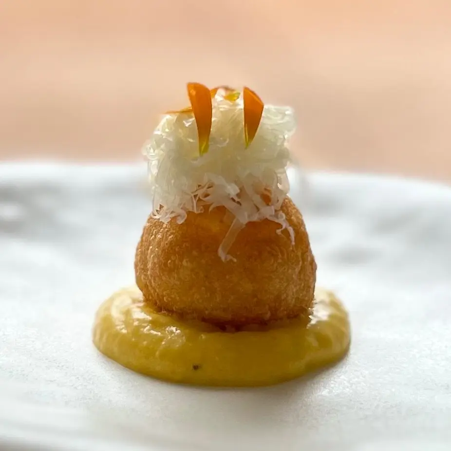 creation thumb for Pumpkin & Goat Cheese Bunuelos