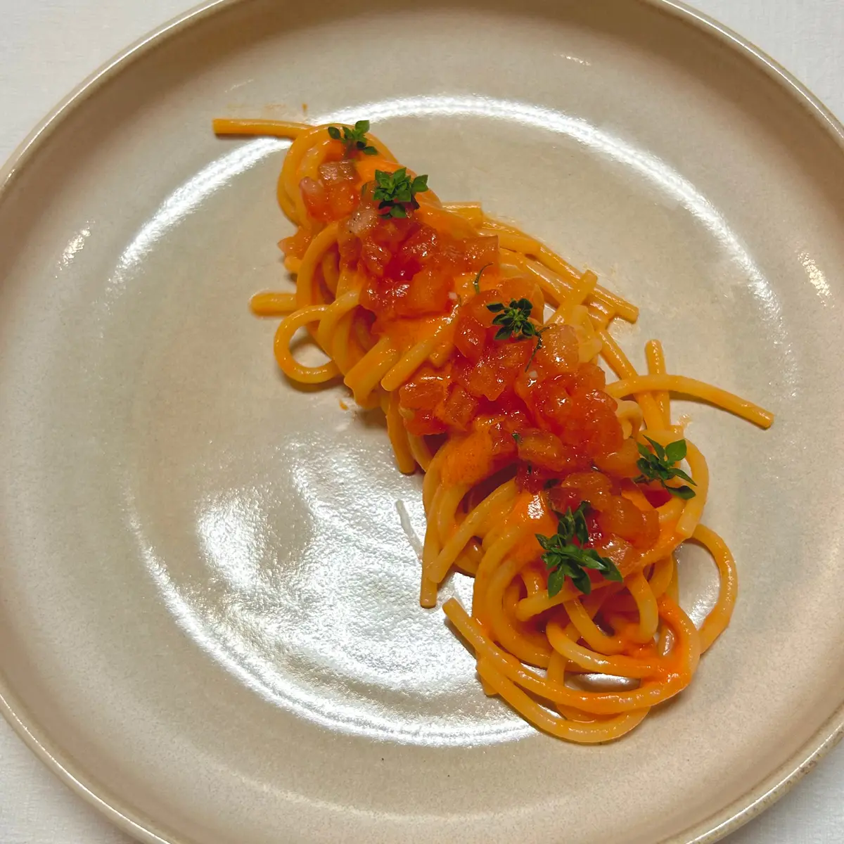 creation thumb for Spaghetti with Tomato "Crudaiola" Sauce 🍅