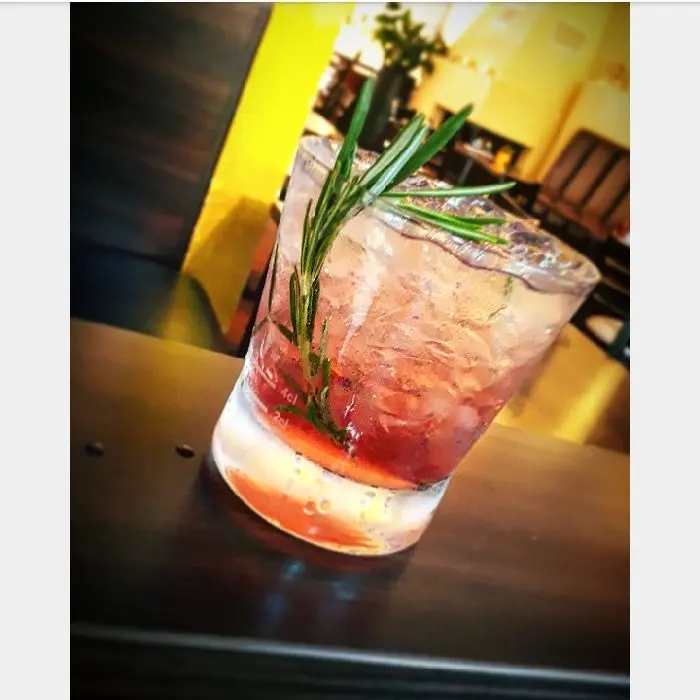creation thumb for My first created cocktail. Gin vs. Raspberry and Rosmary..