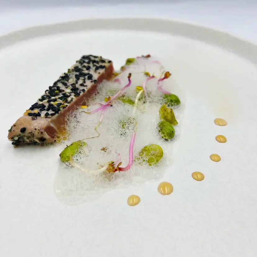 creation thumb for Tataki tonno aria di germogli di ravanello