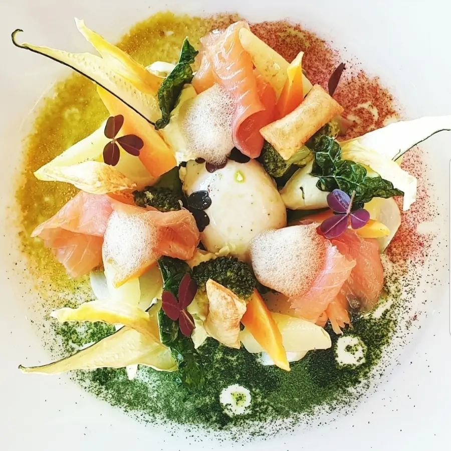 creation thumb for My version of a smoked salmon salad