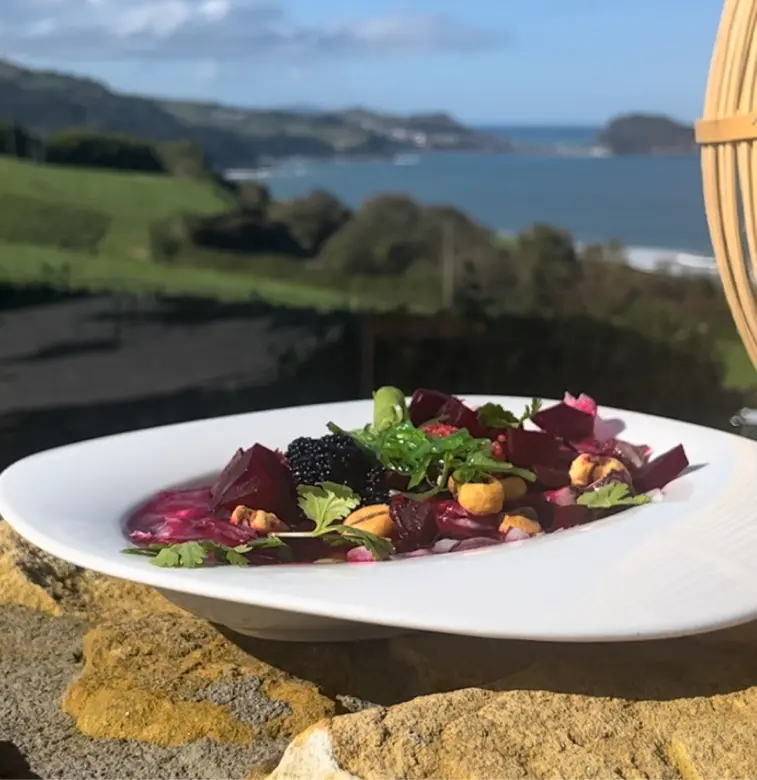 creation thumb for Beetroot Leche de Tigre and Ceviche