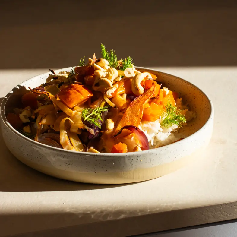 creation thumb for Roasted Winter Veggie Bowl