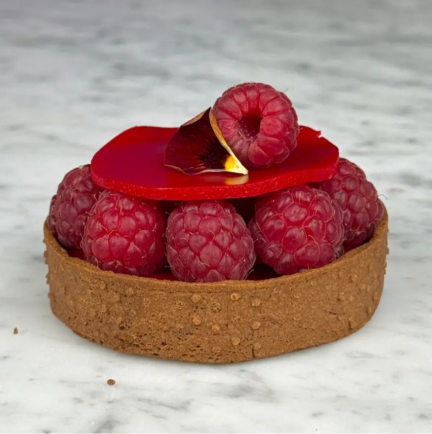 creation thumb for Raspberry, chocolate and soy sauce tartlet