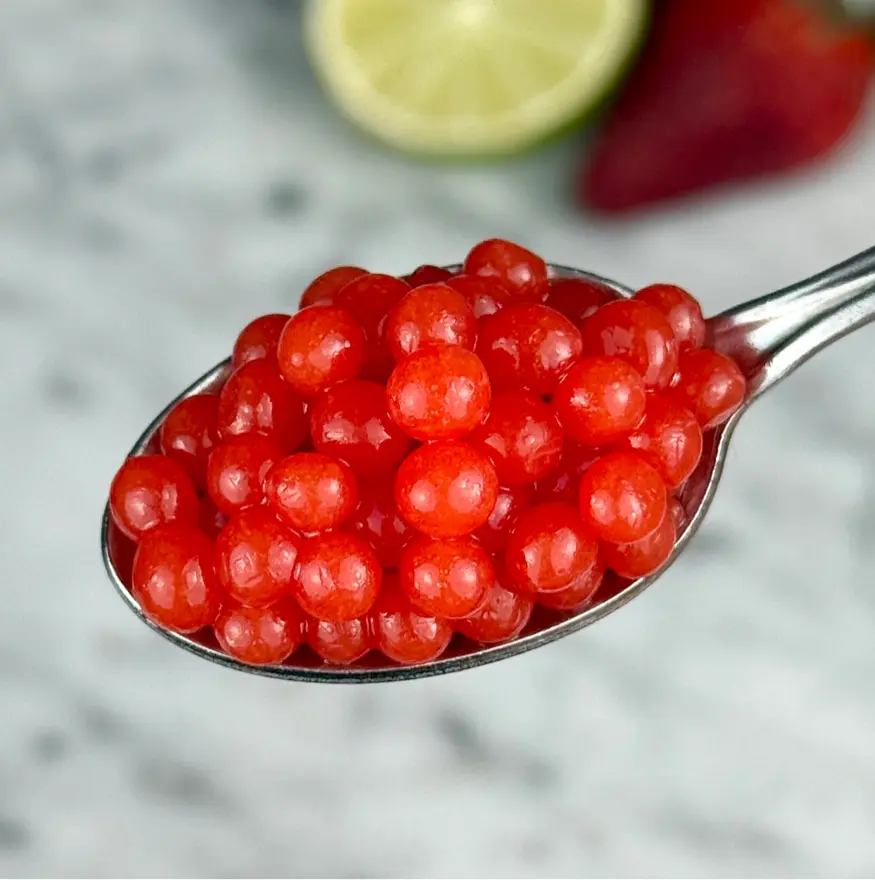 creation thumb for Strawberry & lime caviar