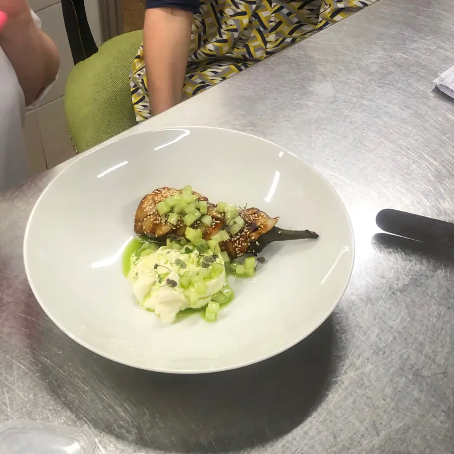 creation thumb for eel, eggplant, burrata