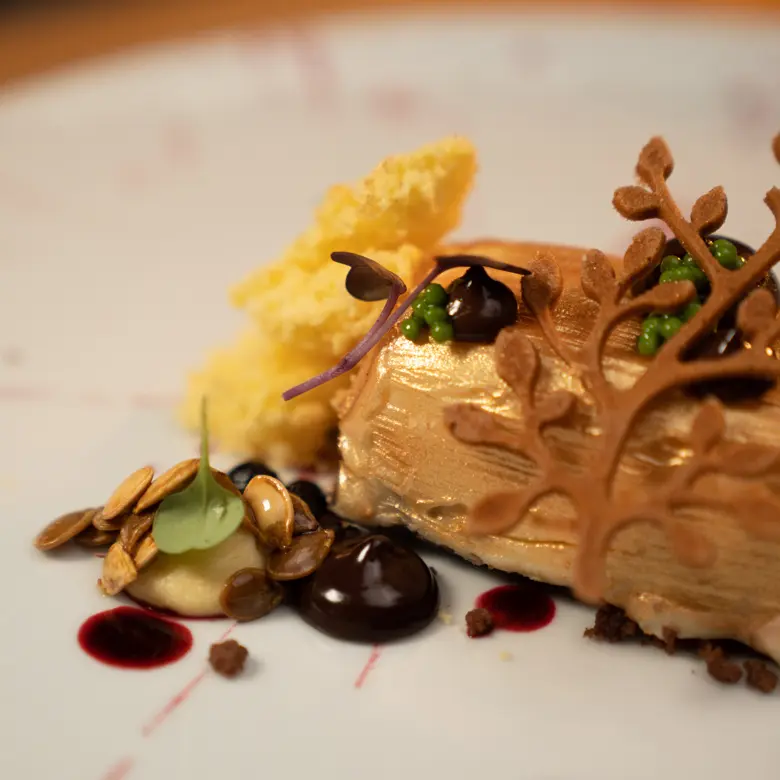 creation thumb for Pumpkin mousse parfait with chocolate ganache and chestnut cream