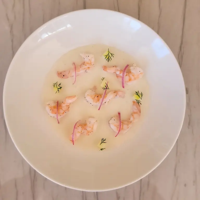 creation thumb for EXOpical ceviche, shrimps, lemon,coconut