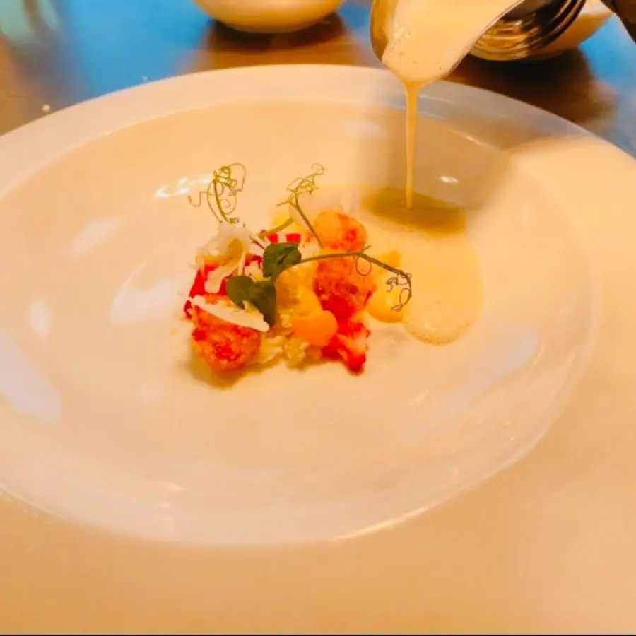 creation thumb for Karfiol-Kokosschaumsuppe / gebackener Karfiol / Rote Beete Karfiol / Safran Karfiol / Batida de Coco Mayo 🇦🇹    Cauliflower-Coco Foam Soup / fried Cauliflower / beetroot Cauliflower/ saffron Cauliflower/ Batida de coco Mayonnaise 🏴󠁧󠁢󠁥󠁮󠁧󠁿 