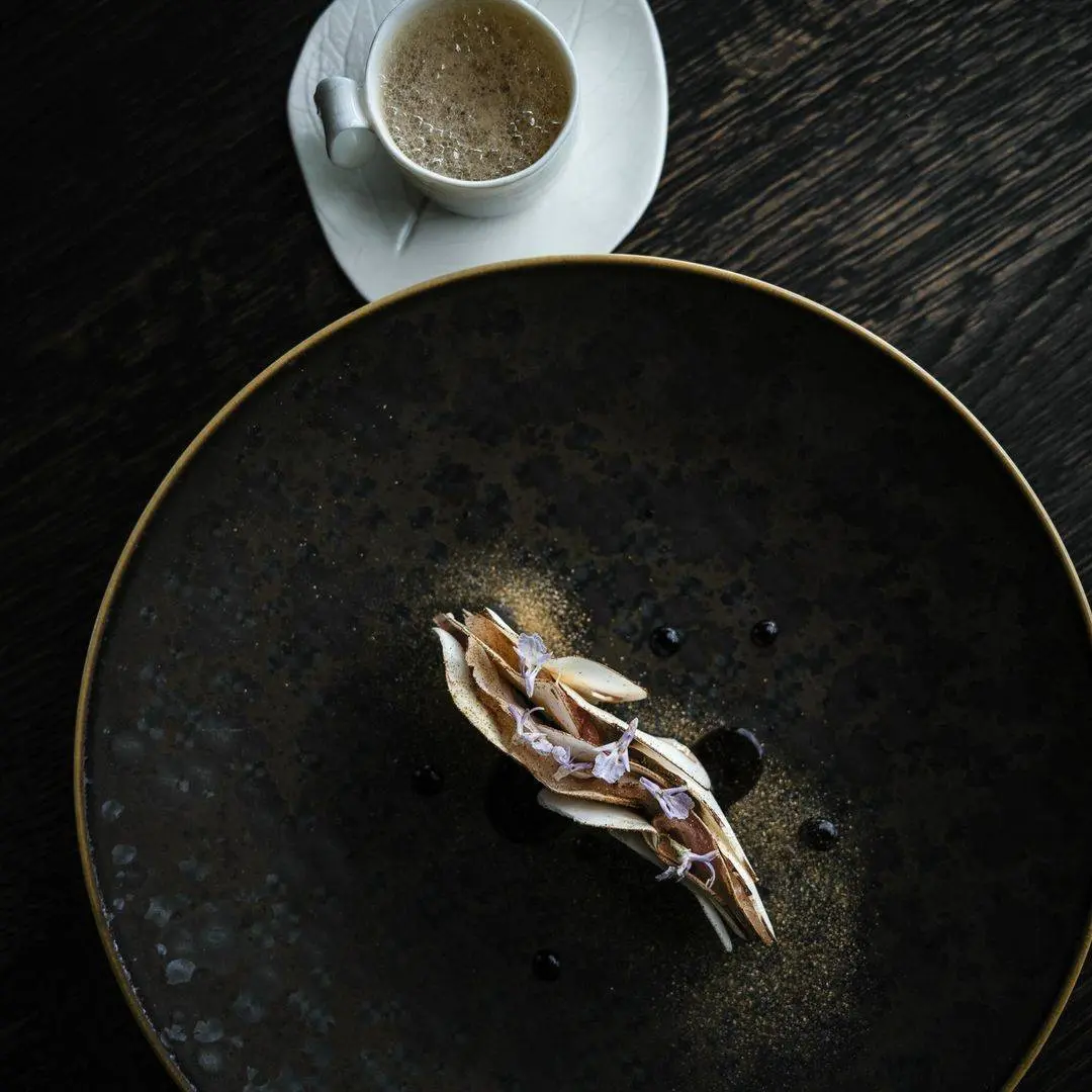 creation thumb for Ceviche of Sea Bream / Paris Mushroom / Mushroom Extraction