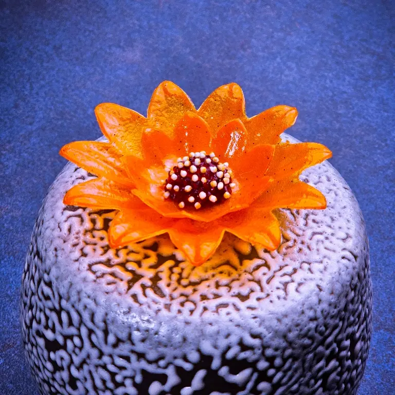 creation thumb for 🥕 Carrot–Vanilla Crisp with Dashi Jelly