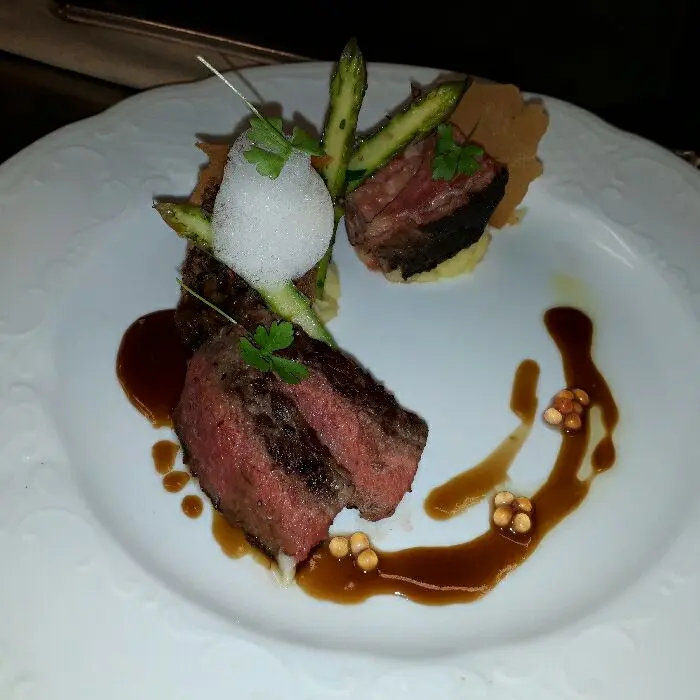 creation thumb for trio of beef... crispy oxtail, 72h hours sousvide prime rib and wagyu filet steak