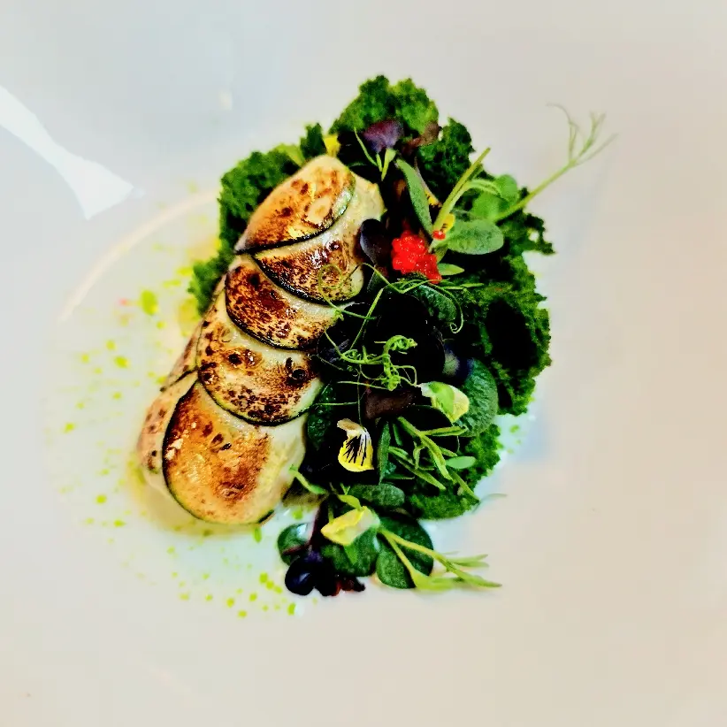 creation thumb for Sea Bream "Friqache"/Herbs Sponge/Eggnog Foam/MicroCress