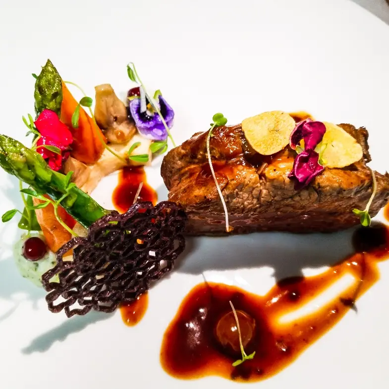 creation thumb for Lamb tenders with celery root and brown grape sauce