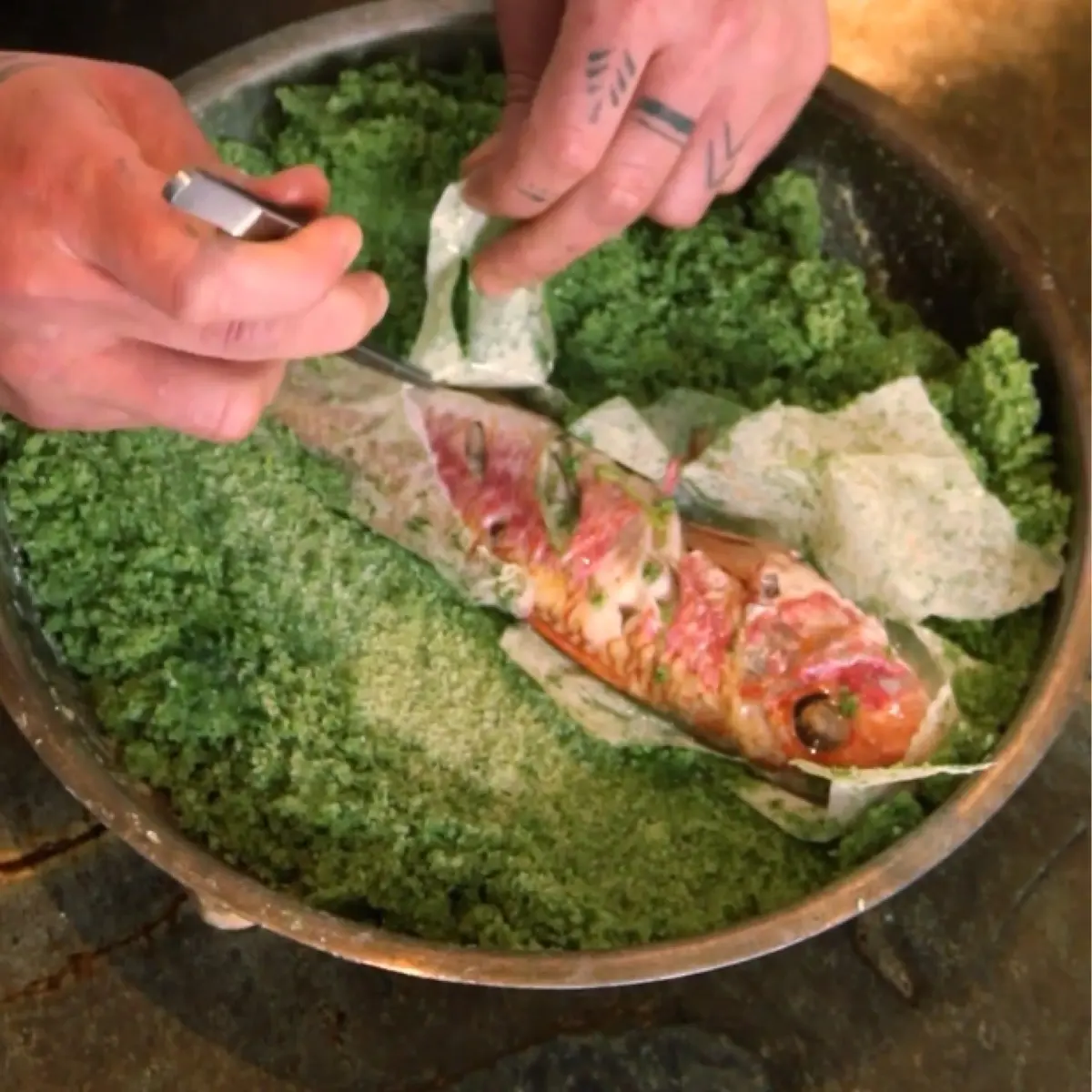 creation thumb for Red Mullet in Green Salt